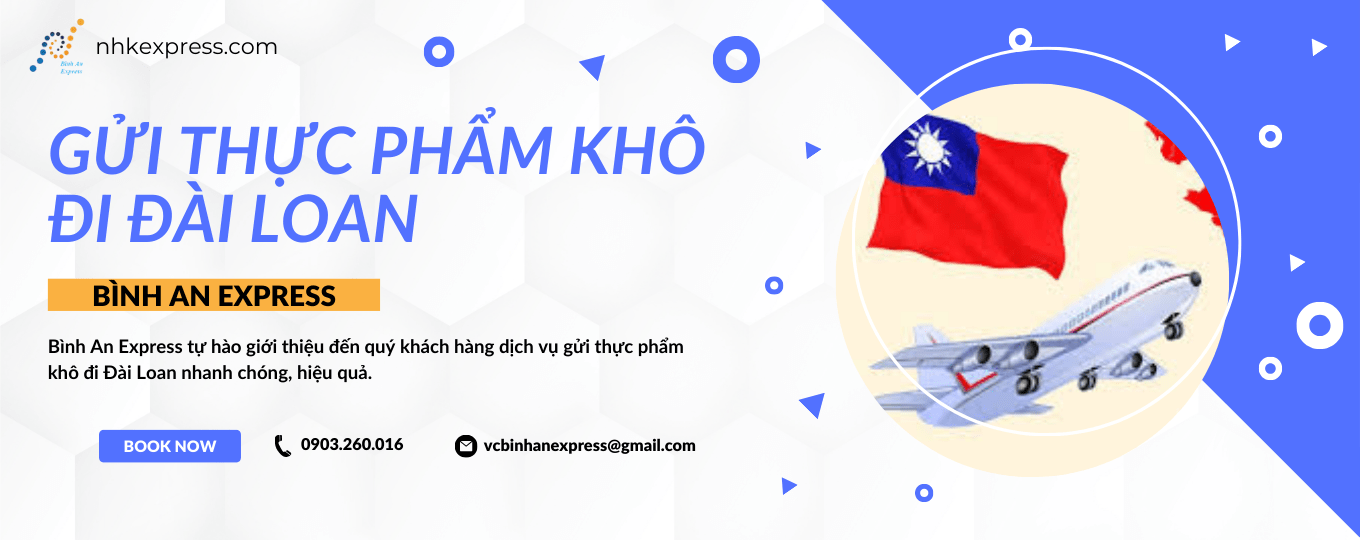 GỬI THỰC PHẨM KHÔ ĐI ĐÀI LOAN